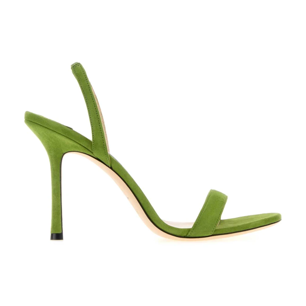 Jimmy Choo Women's Green High Heel Sandals, 3 1/2 Uk, Jenn 100 Sandals
