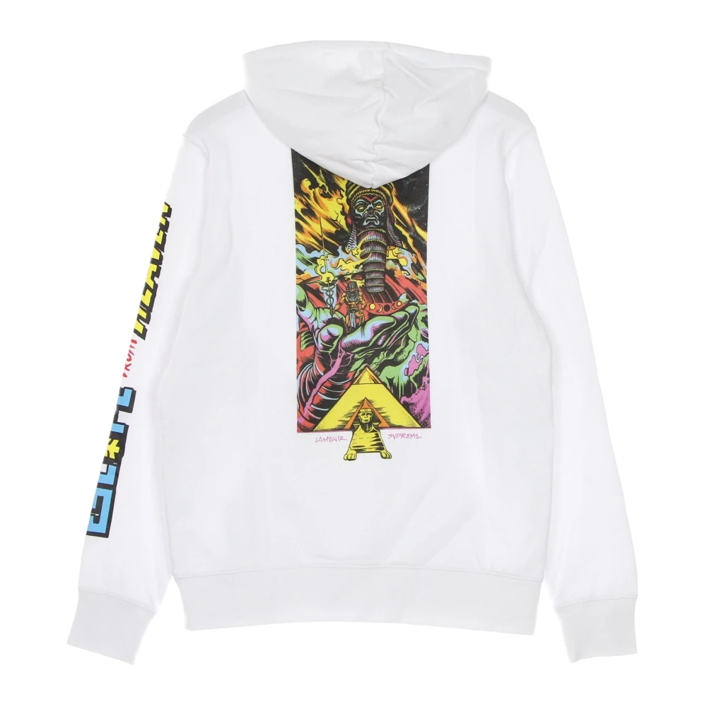 Element Witte Reckoning Hoodie met Supreme Print White Heren