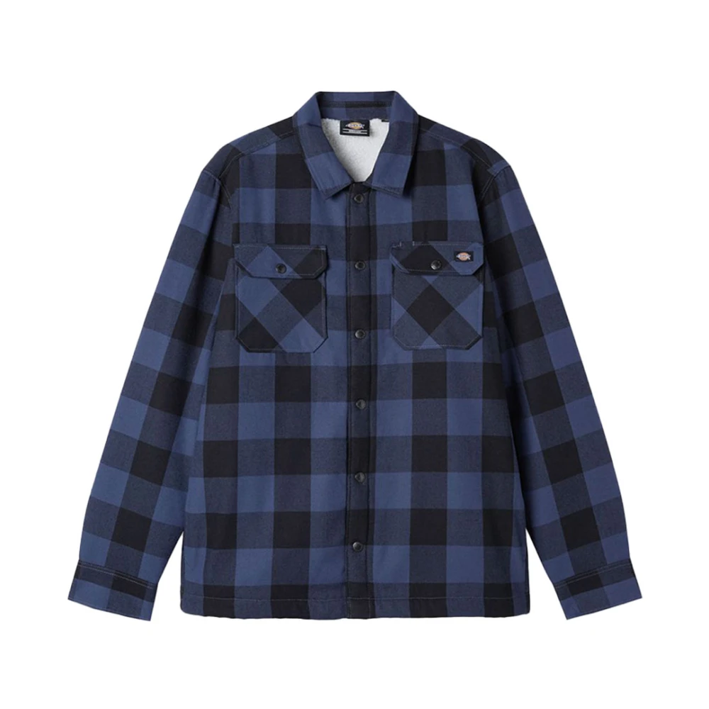 Dickies Blauwe Overhemden voor Heren Blue Heren