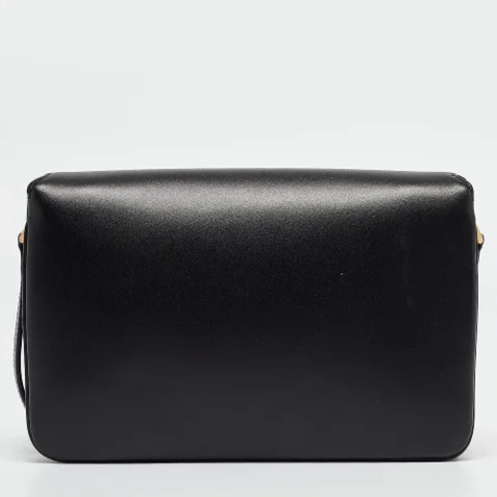 Yves Saint Laurent Vintage Pre-owned Leather shoulder-bags Black Dames