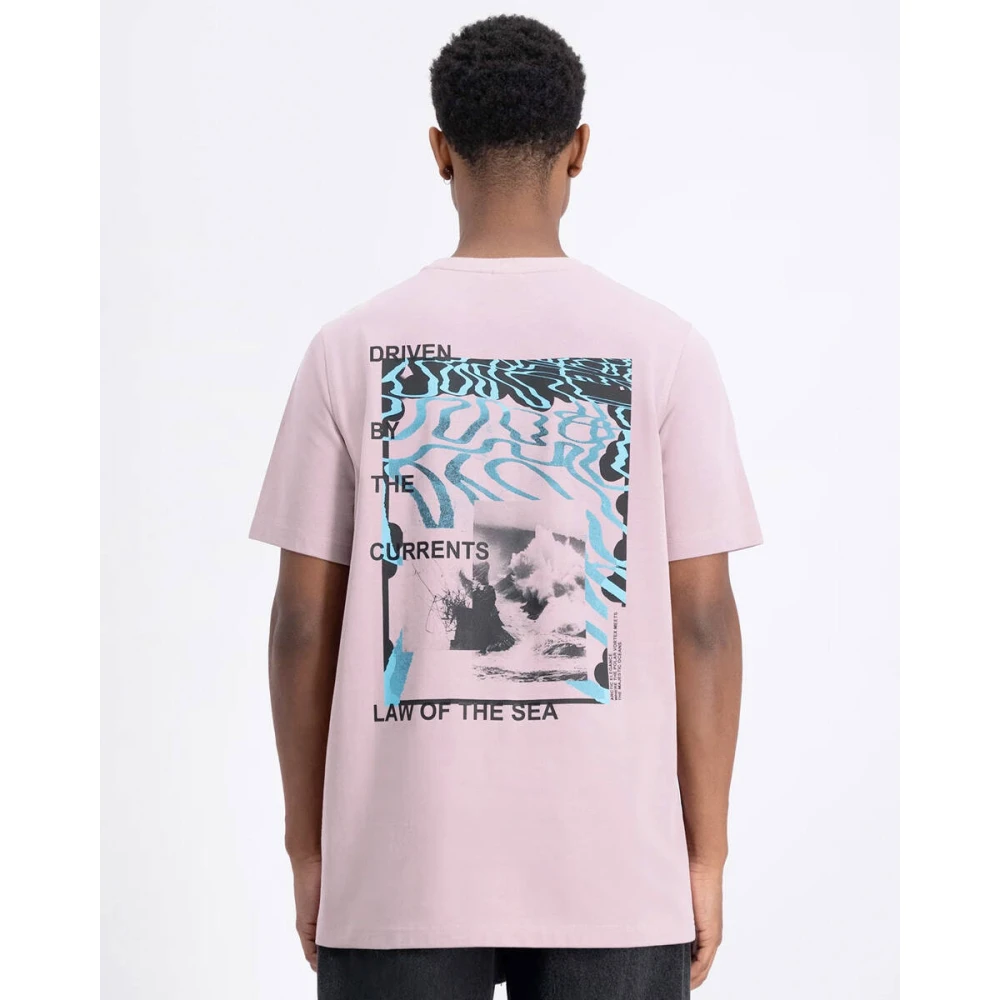LAW OF THE SEA Polar T-shirt korte mouw Pink Heren