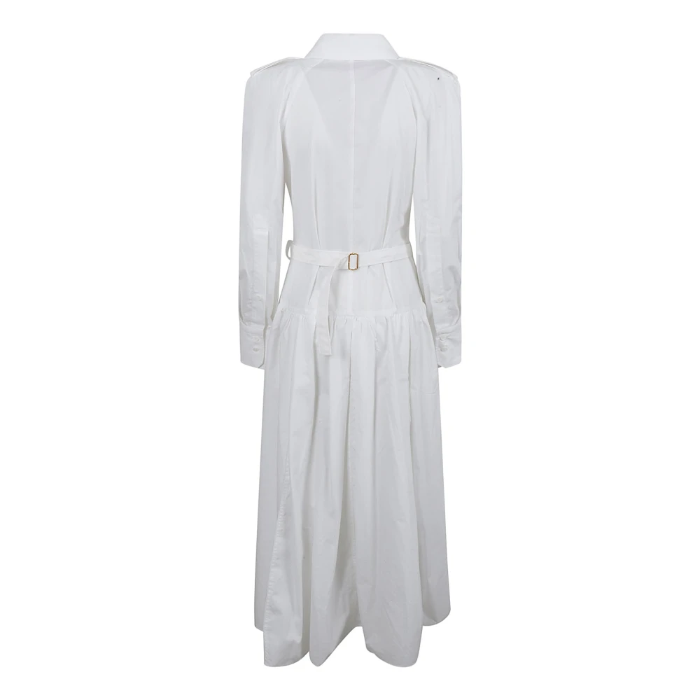 Patou Witte Maxi Overhemdjurk White Dames