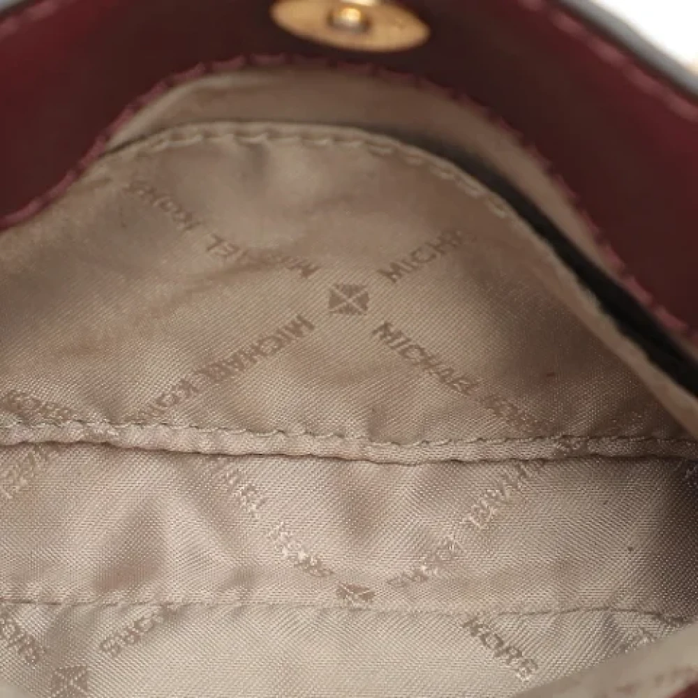 Michael Kors Pre-owned Leather handbags Red Dames