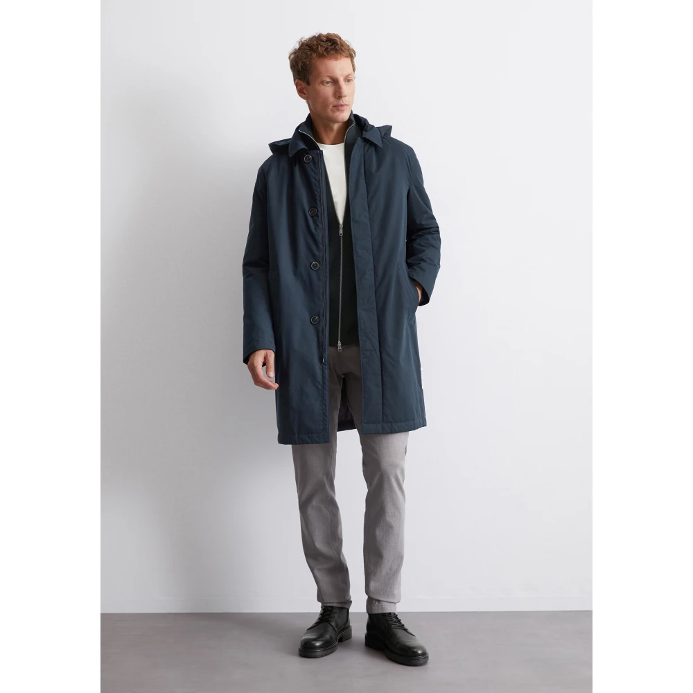 Marc O'Polo Gewatteerde jas regular Blue Heren