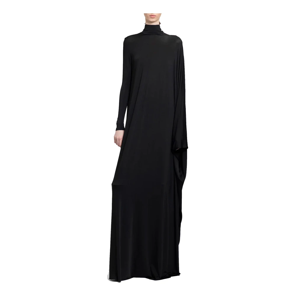 Balenciaga Minimal Maxi Dress Black Dames