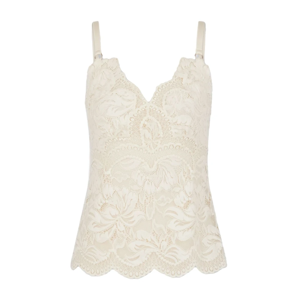 Paco Rabanne Witte Topkleding voor Vrouwen Beige Dames