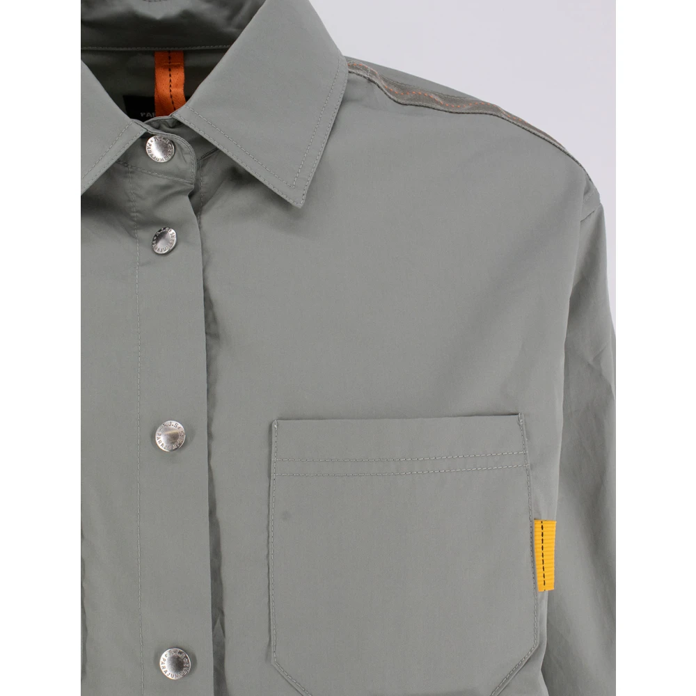 Parajumpers Katoenen Poplin Werkoverhemd Gray Dames
