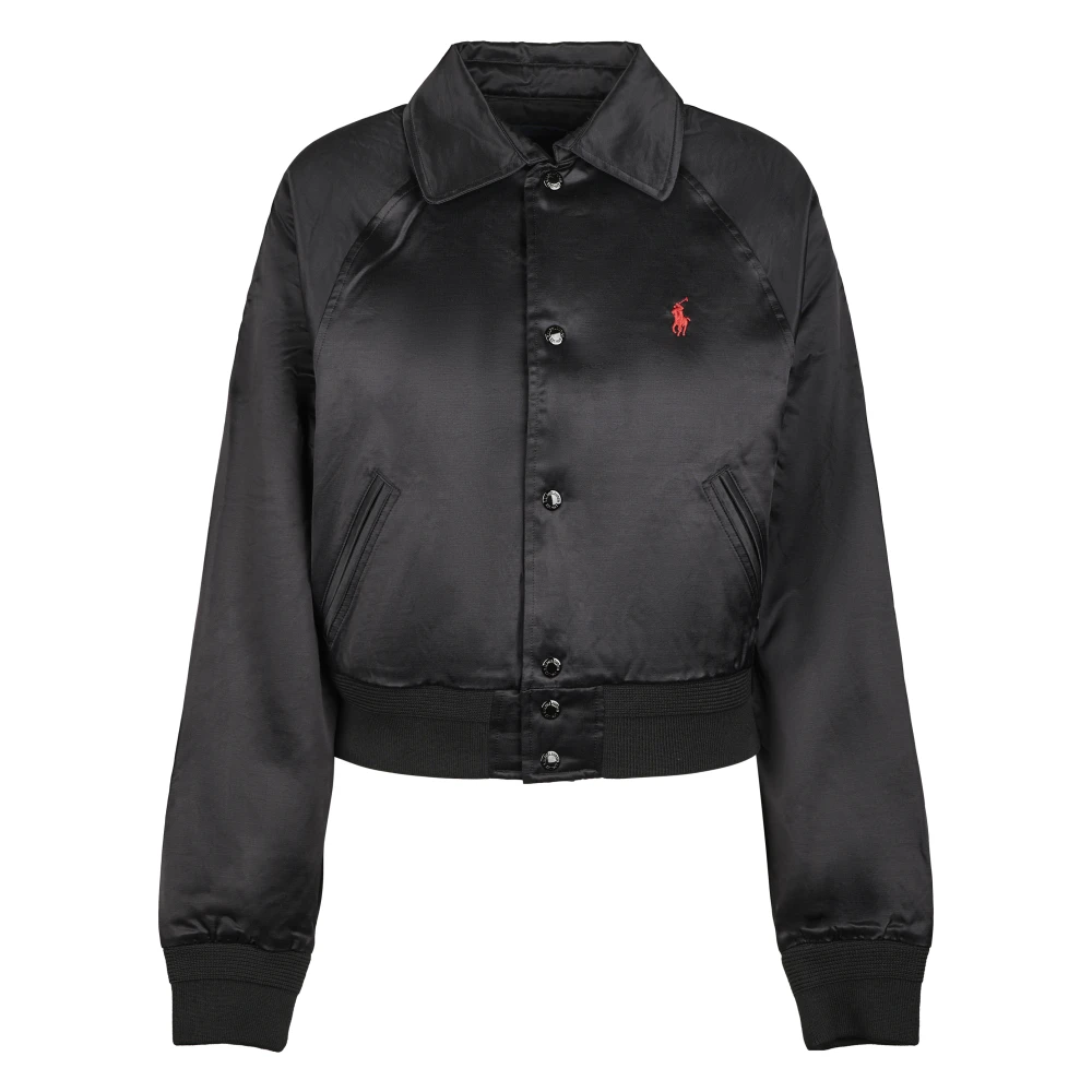 Polo Ralph Lauren Donna Nero Woven Bomber Jacket