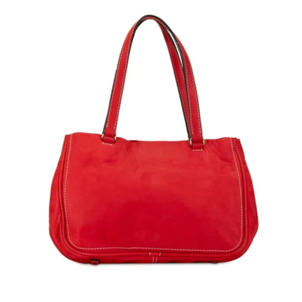 Loewe Pre-owned Leather shoulder-bags Red Dames
