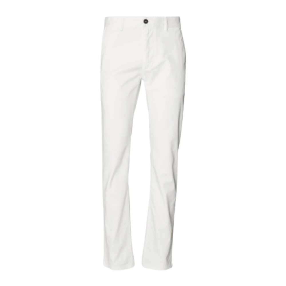 Hugo Boss Slim Chino Broek voor Mannen White Heren