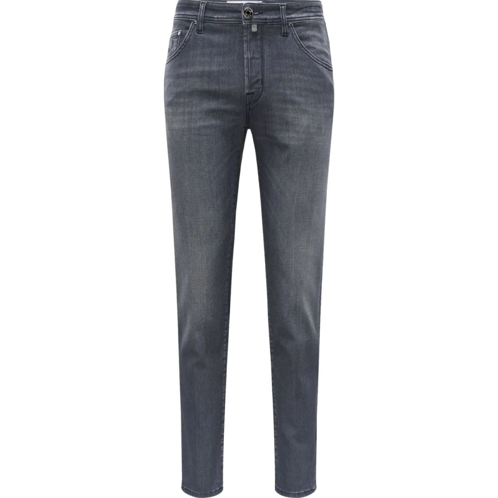 Jacob Cohën Gris Bard Donkere Wassing Stretch Jeans Gray Heren