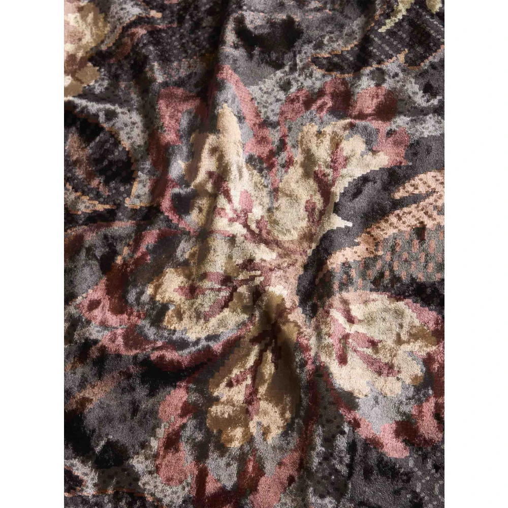 ETRO Zwarte Bloemen Sheath Jurk Multicolor Dames
