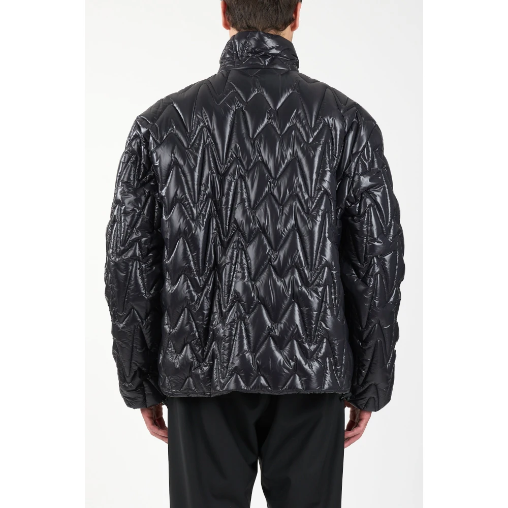 Msgm Gewatteerde jas met ritssluiting Black Heren