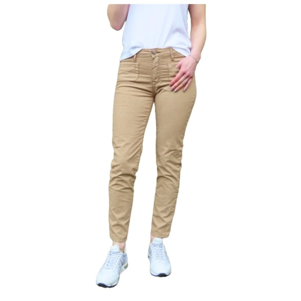 Islow Clara Gestreepte Broek Beige Dames