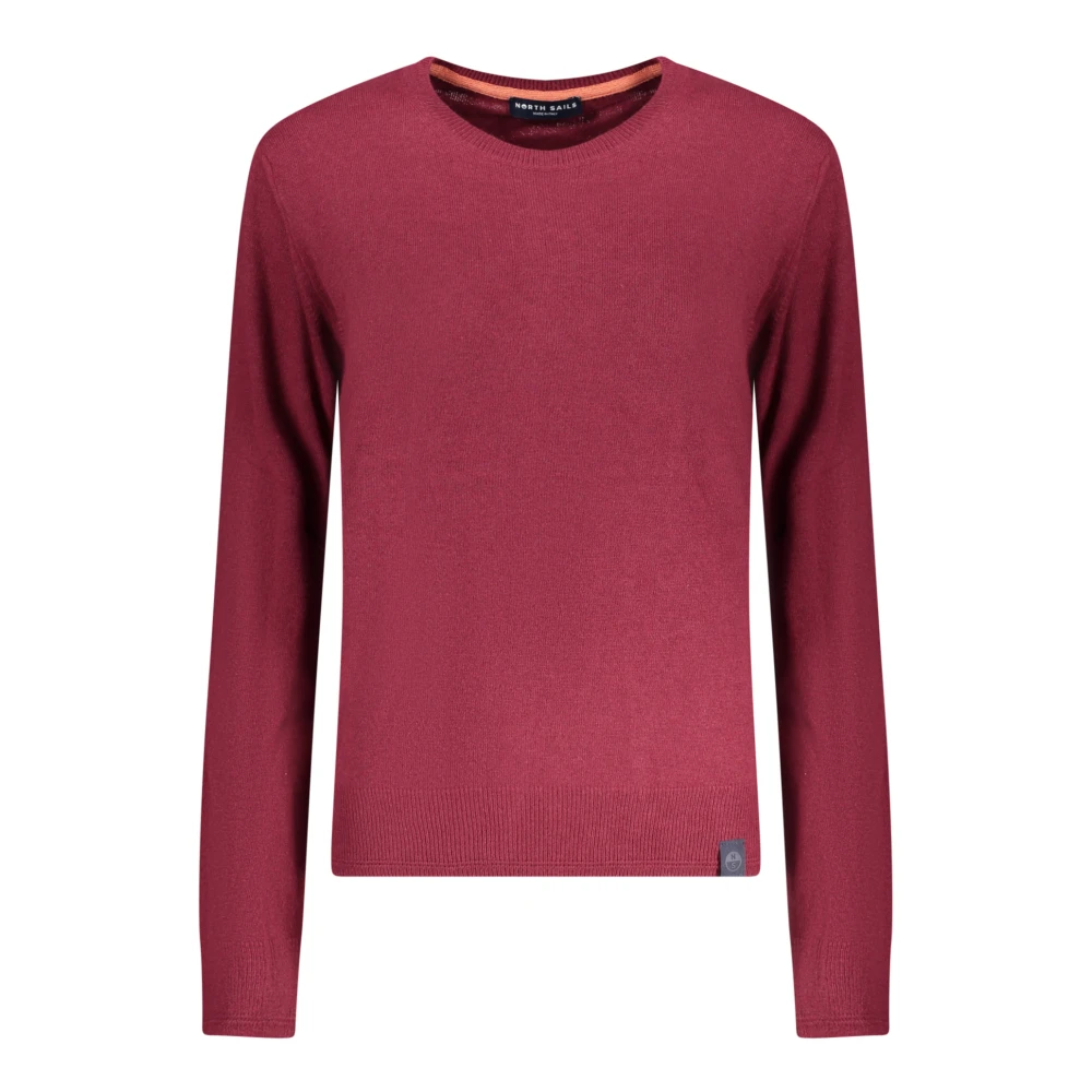 North Sails Red Round-Neck Knitwear, Female, L, Crew-Neck Cashmere Blend Jumper