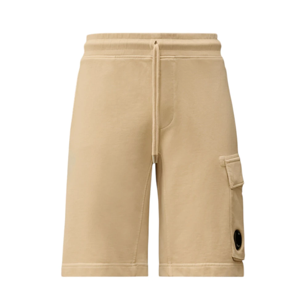 C.p. Company Men's Beige Casual Shorts, S, Bermuda Cargo