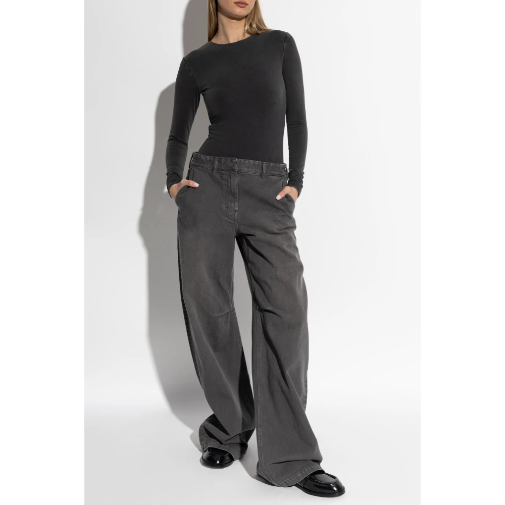 Entire Studios Lange mouw bodysuit Gray Dames