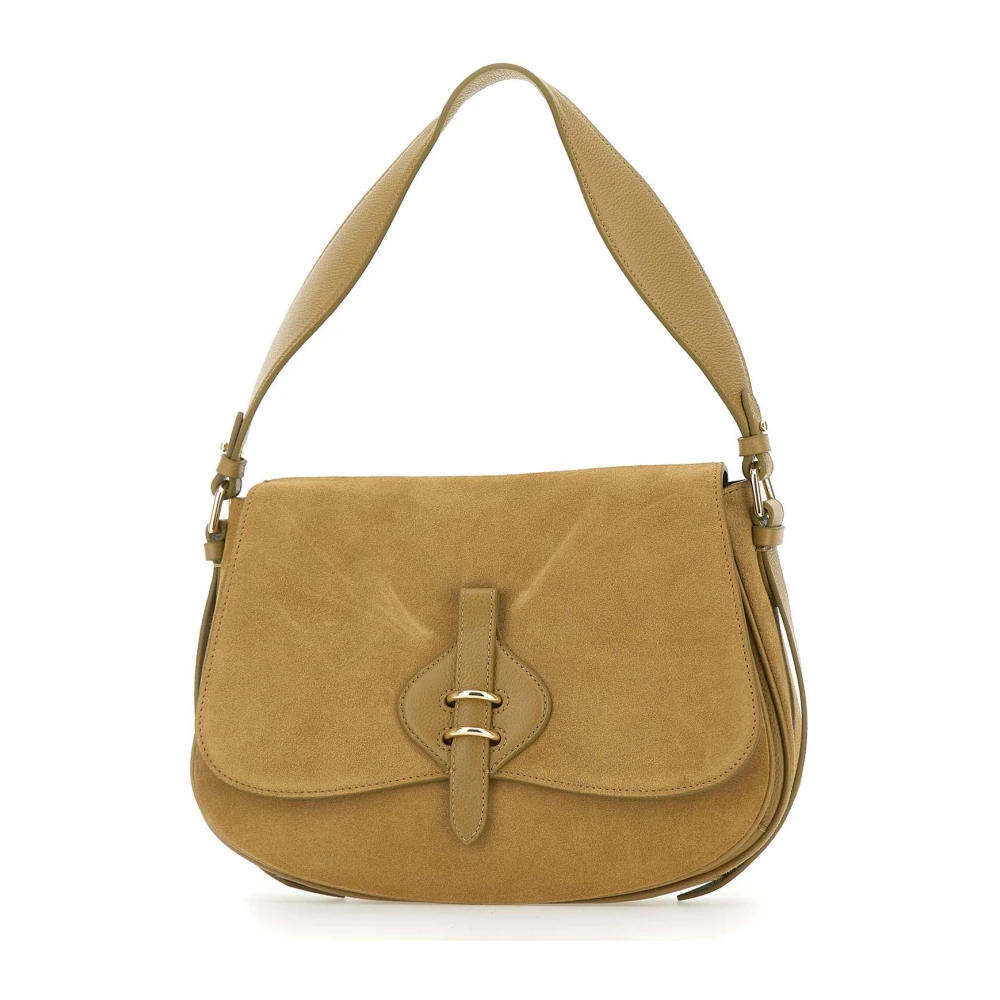 Coccinelle Mavery Suede Shoulder Bag - Female - Shoulder Bags - Green - One Size - Bags
