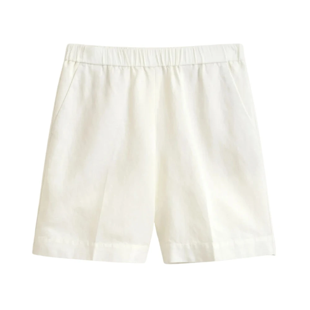 Gant Vrouw Wit Korte Broeken Dames, M, Linnen, Linnenmix Shorts