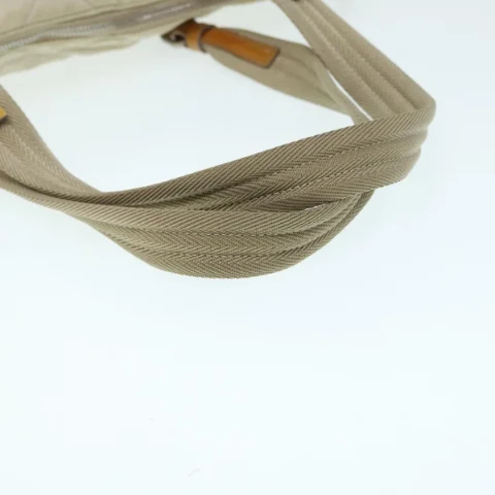 Prada Vintage Pre-owned Fabric prada-bags Beige Dames