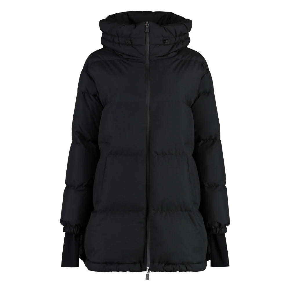 Herno Donsjack met capuchon en volledige rits Black Dames