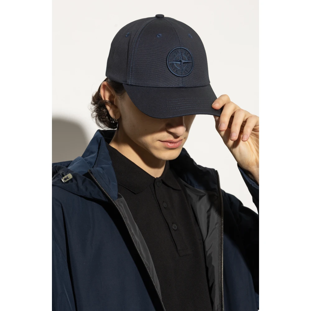 Stone Island Baseballpet Blue Heren