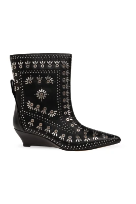 Wedge Ankle Boots With Studs