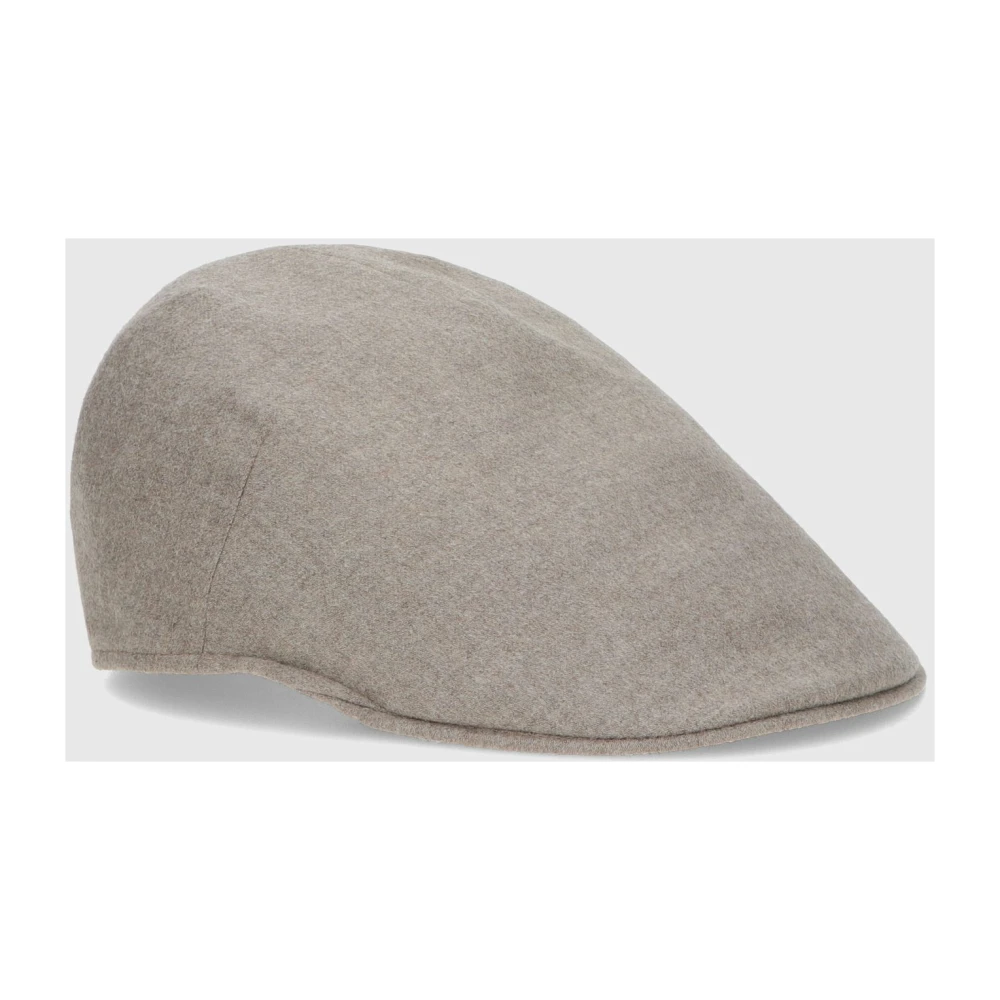 Borsalino Duckbill Flat Cap Rain System Gray Unisex