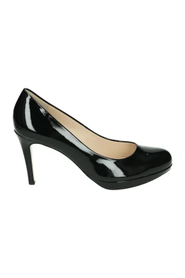 Svarta Effen Pumps med Gummisula