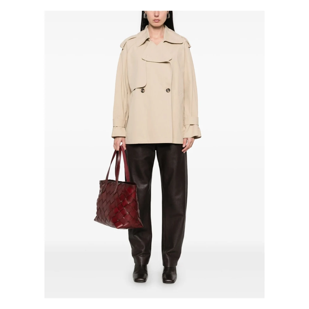 Studio AR by Arma Korte Trenchcoat Beige Dames