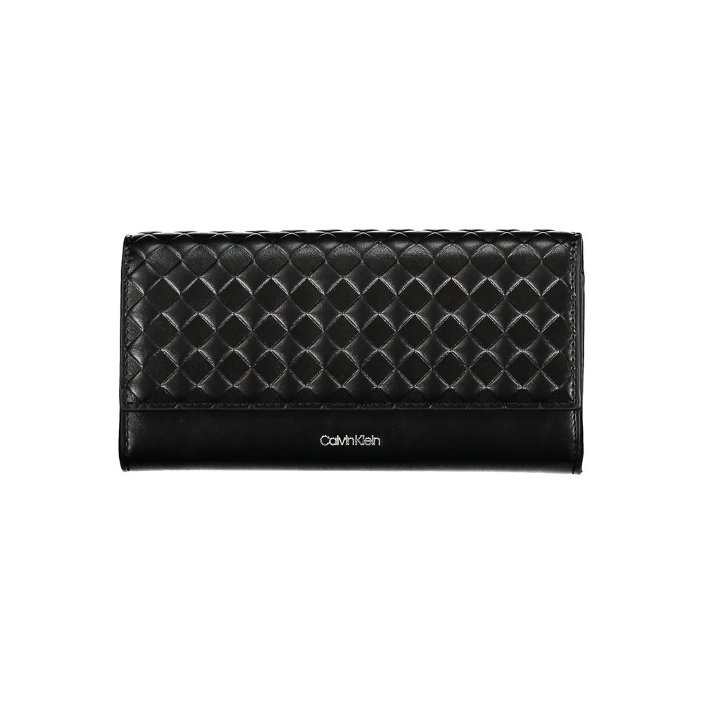 Calvin Klein Zwarte Polyester Portemonnee met RFID-bescherming Black Dames