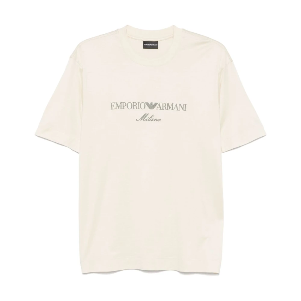 Emporio Armani Beige T-shirts en Polos Beige Heren