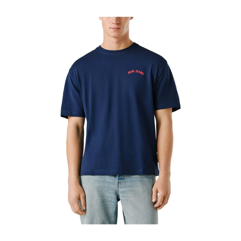 Pepe Jeans Men's Blue Gideon T-Shirt - T-Shirts - M - Tops
