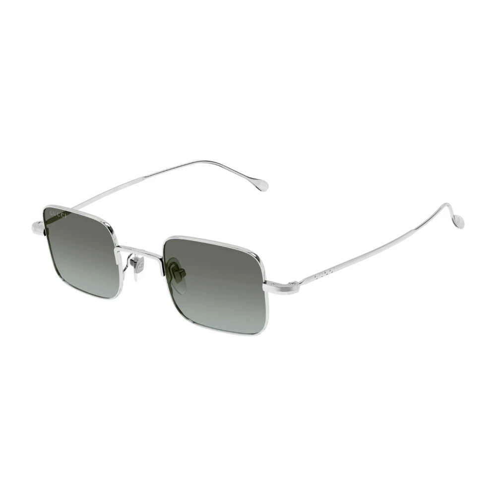 Gucci Gray Sunglasses, Male, 41 Mm, Metal Sunglasses