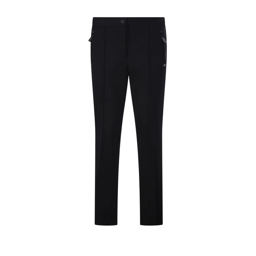Moncler , Straight Trousers, Female, Black, M, Tailored Performance Trousers