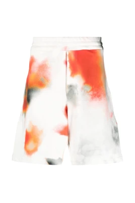 Tie-Dye Bomullsshorts med Broderad Logotyp