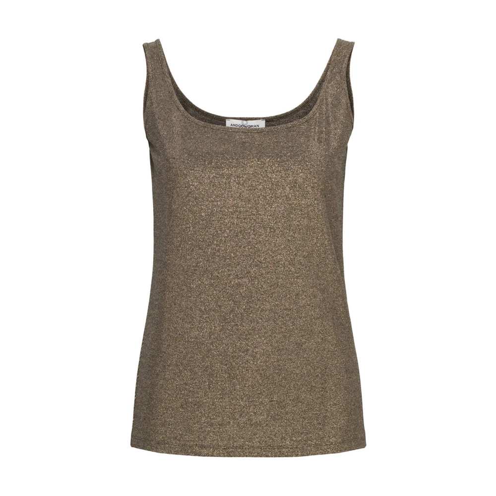 &Co Woman Top zonder mouwen Zomerse stijl Yellow Dames