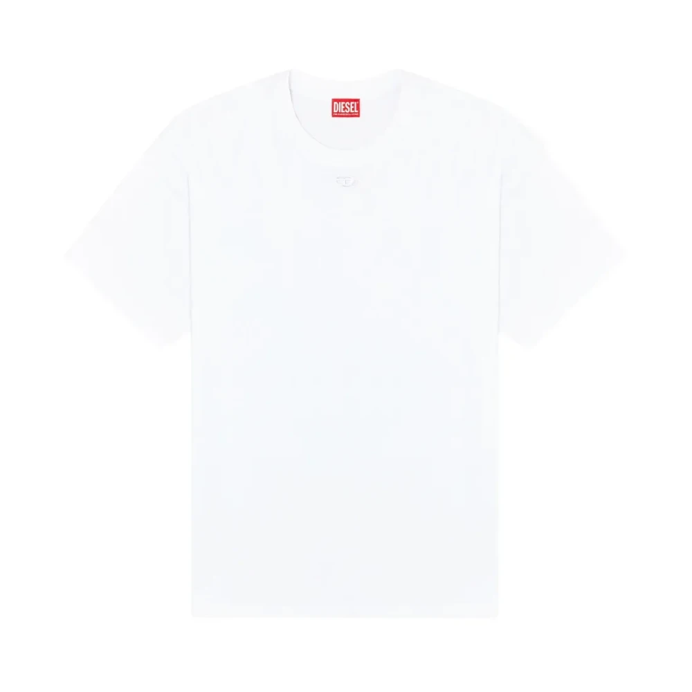 Diesel Mannelijk Wit Tops Heren, Xl, T-Boxt-Dco