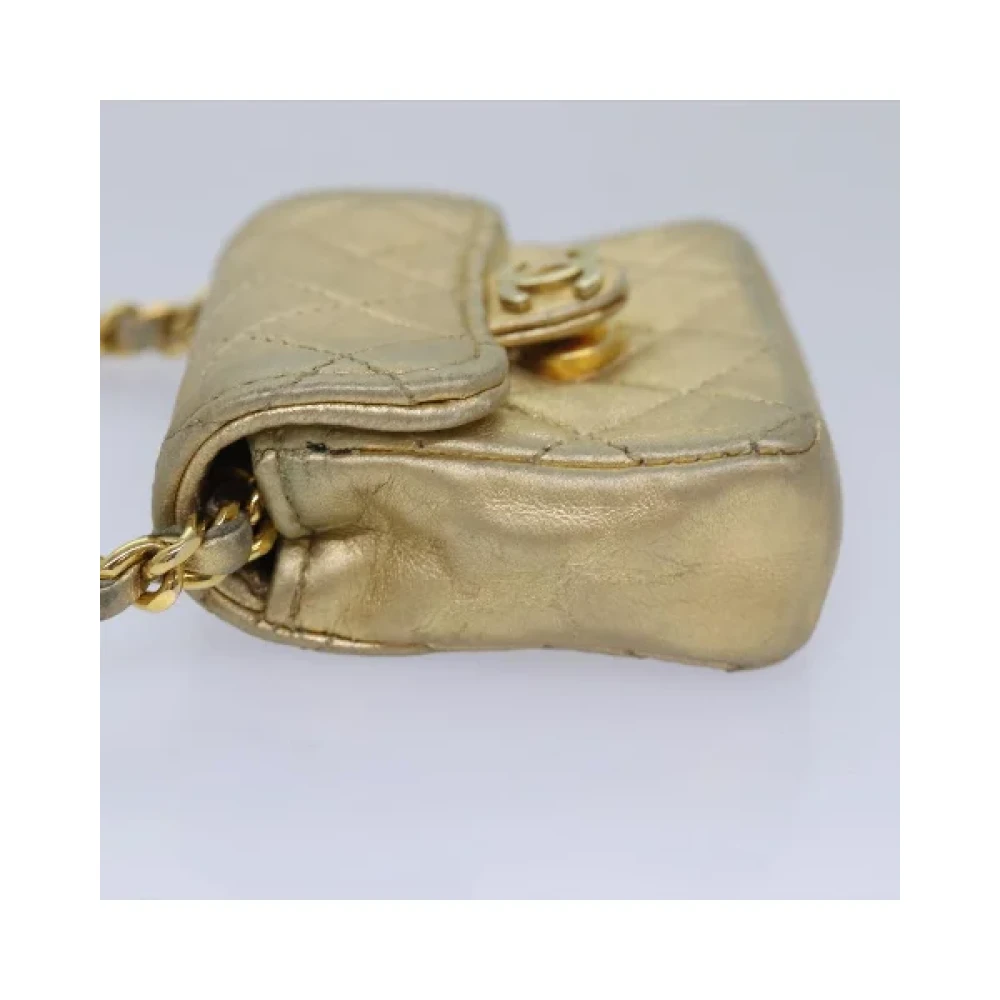 Chanel Vintage Pre-owned Fabric chanel-bags Beige Dames