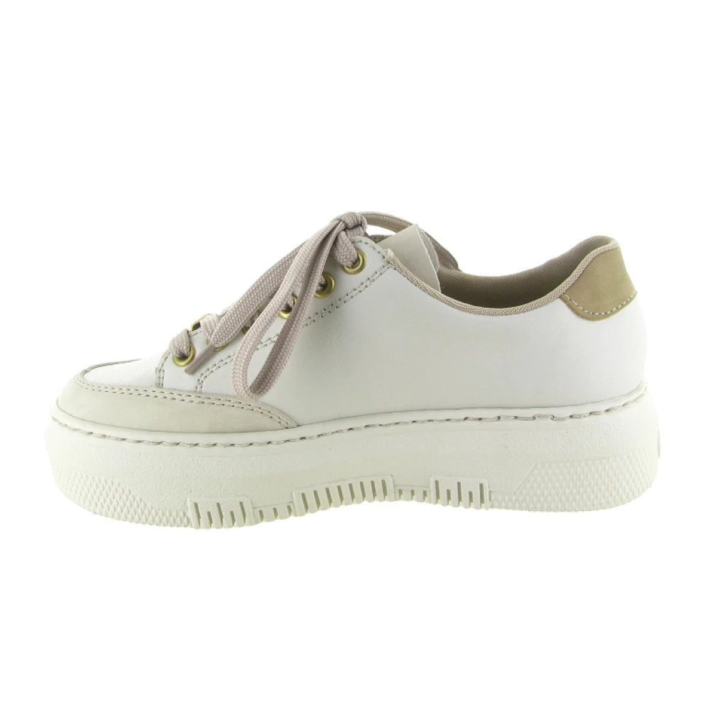 Rieker M191200 Basket Dames Schoenen Wit