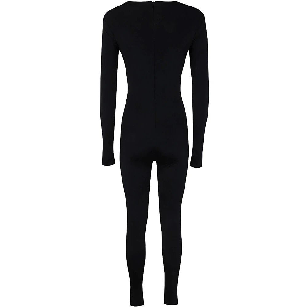 Entire Studios Soot Catsuit in Nylon Spandex Black Dames