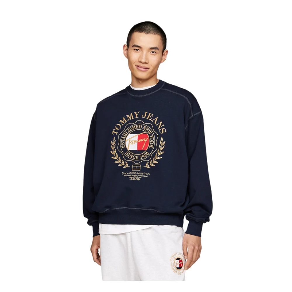 Tommy Jeans Crewneck Sweatshirt Blue Heren