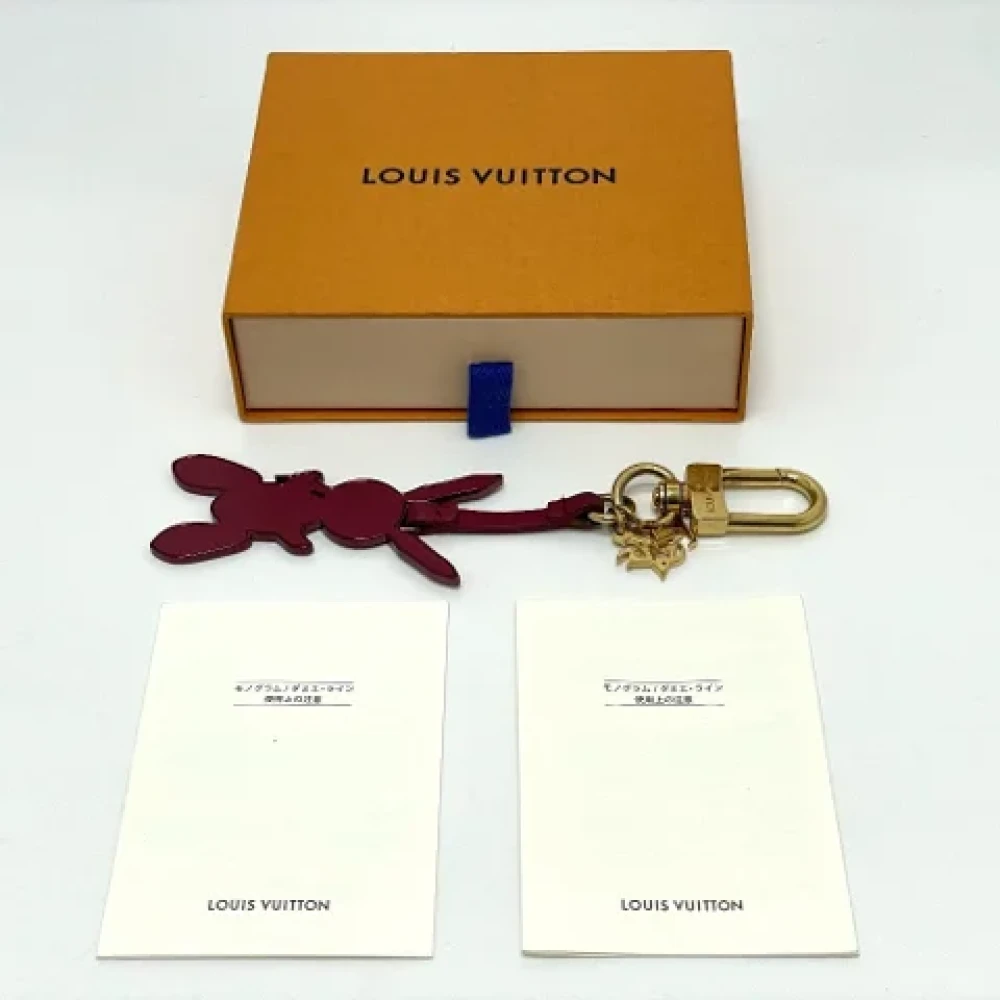 Louis Vuitton Vintage Pre-owned Leather key-holders Red Dames