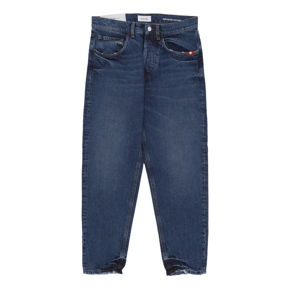 Amish Slim Fit Denim Jeans Blue Heren
