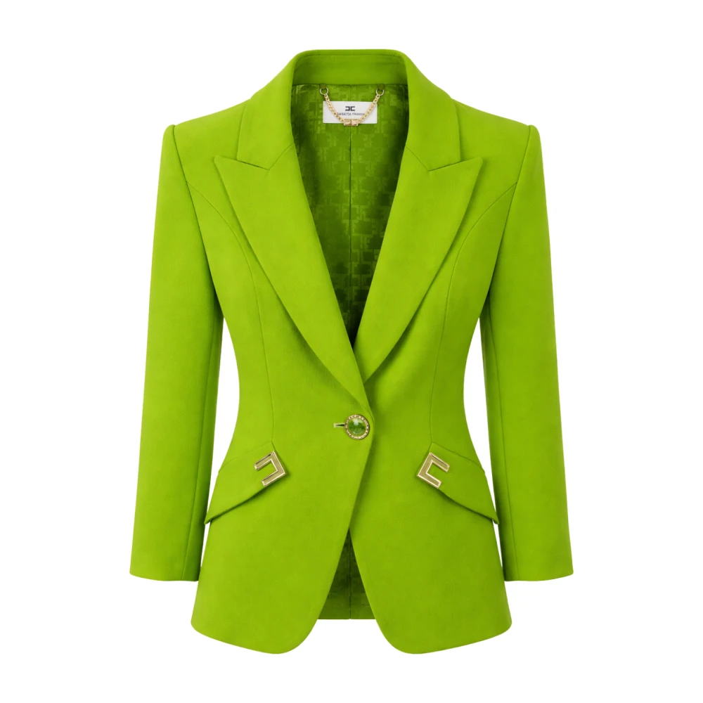 Elisabetta Franchi Donna Verde - Blazers - Jackets - S
