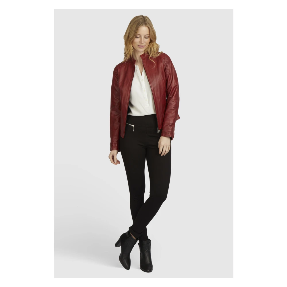 Bugatti Elegante leren jas Red Dames