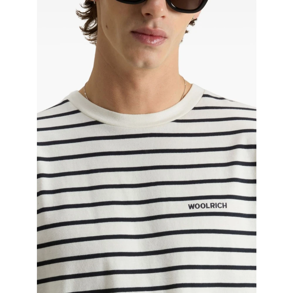 Woolrich Witte T-shirts en Polos Multicolor Heren