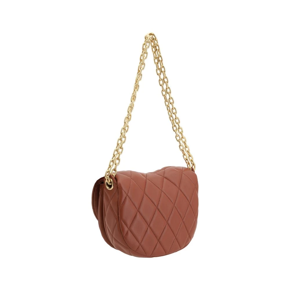 Burberry Gewatteerde Schoudertas met Ketting Brown Dames
