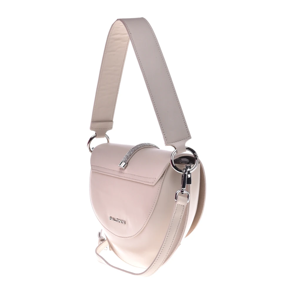 Baldinini Vanilla leather shoulder bag Beige Dames