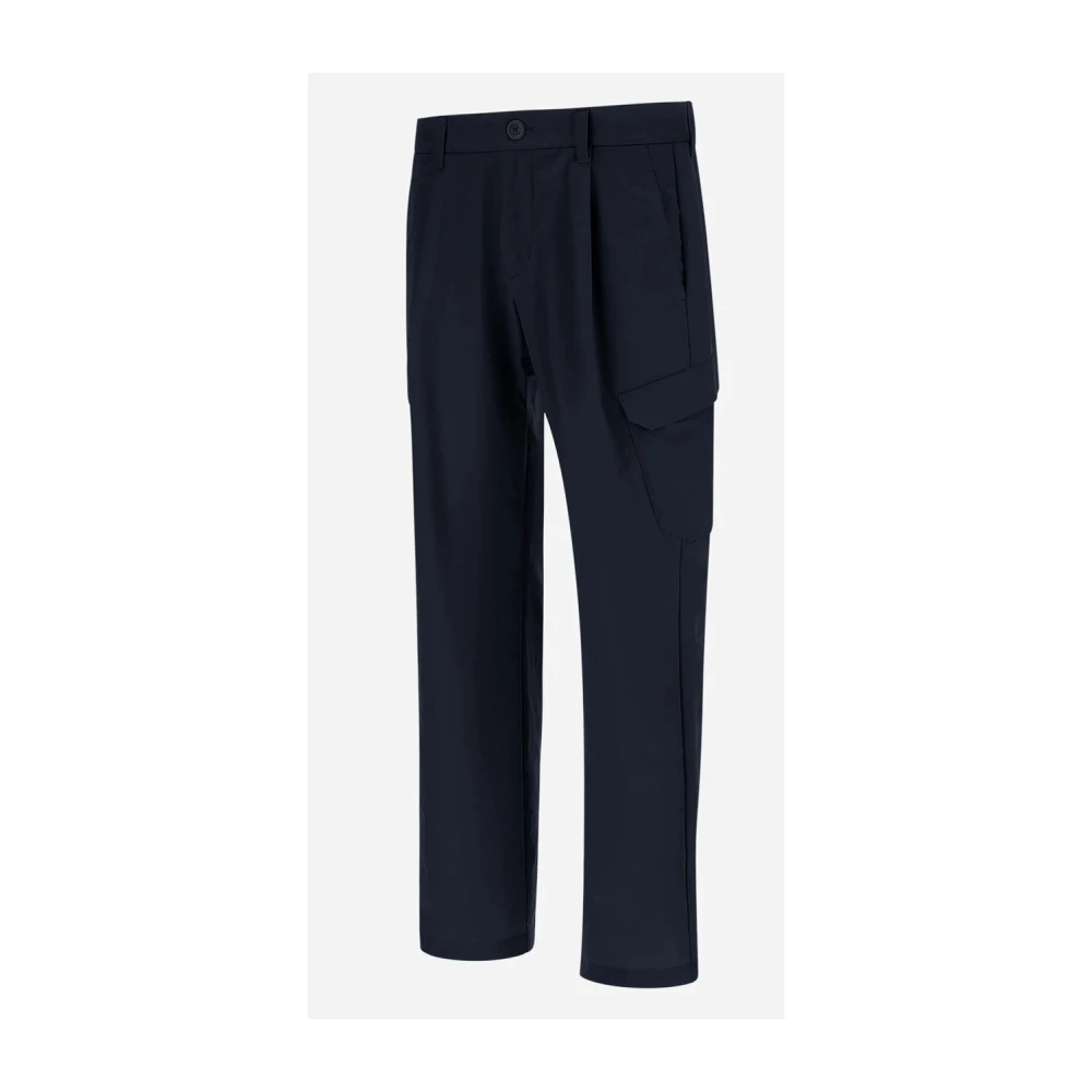 Herno Blauwe Cargo Dive Nylon Broek Blue Heren